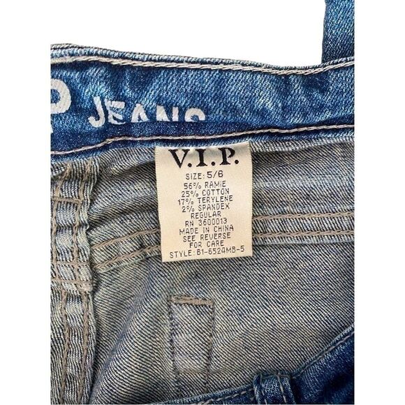 VIP Jeans Distressed Medium Wash Women's Size 5/6 - Picture 7 of 10